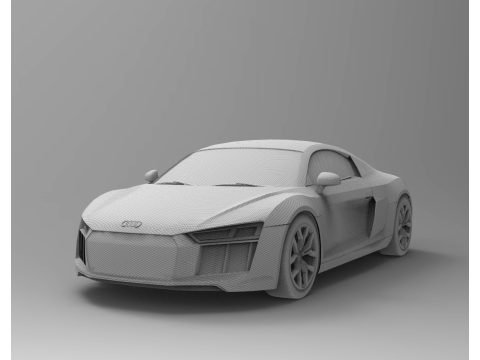 Audi R8 3ds Max 3D Model
