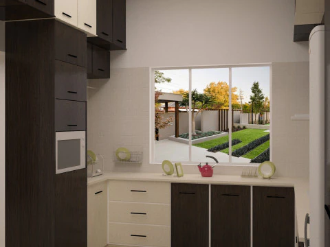 Modern Kitchen 3ds Max 3D Model