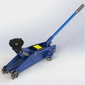 Hydraulic Floor Jack Trolley Jack SolidWorks with Motion Constraints 3D Model .c4d .max .obj .3ds .fbx .stl .blend 