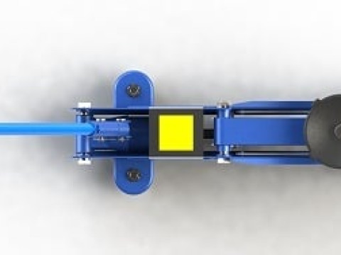 Hydraulic Floor Jack Trolley Jack SolidWorks with Motion Constraints 3D Model