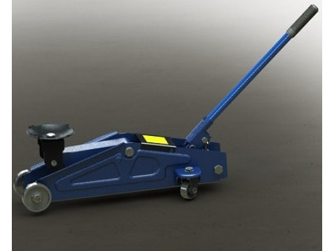 Hydraulic Floor Jack Trolley Jack SolidWorks with Motion Constraints 3D Model