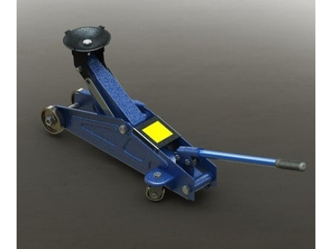 Hydraulic Floor Jack Trolley Jack SolidWorks with Motion Constraints 3D Model