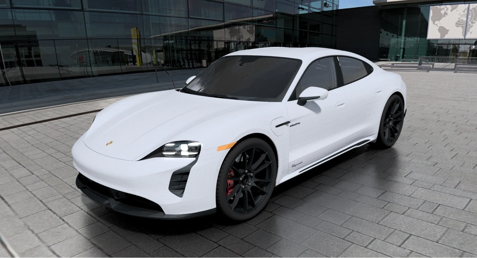 Porsche Taycan 3D Model .c4d .max .obj .3ds .fbx .stl .blend 