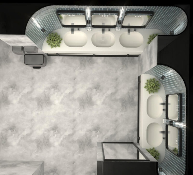 Modern Bathroom - WC Interior Design 3ds Max V-Ray 3D Model .c4d .max .obj .3ds .fbx .stl .blend