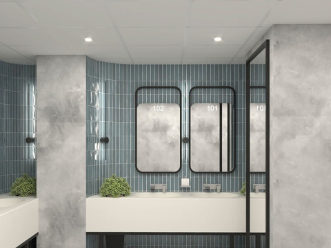 Modern Bathroom - WC Interior Design 3ds Max V-Ray 3D Model