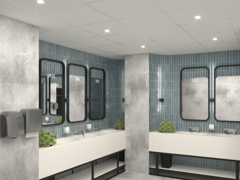 Modern Bathroom - WC Interior Design 3ds Max V-Ray 3D Model