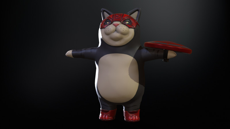SuperHero 3D Model .c4d .max .obj .3ds .fbx .stl .blend