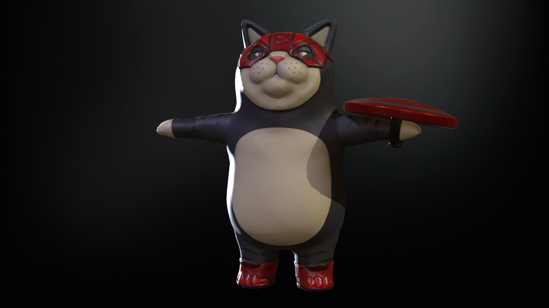 SuperHero 3D Model .c4d .max .obj .3ds .fbx .stl .blend