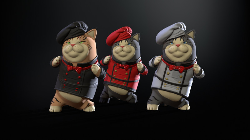 Cook 3D Model .c4d .max .obj .3ds .fbx .stl .blend