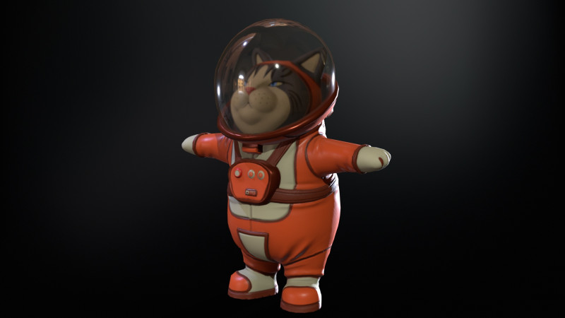Astronaut 3D Model .c4d .max .obj .3ds .fbx .stl .blend