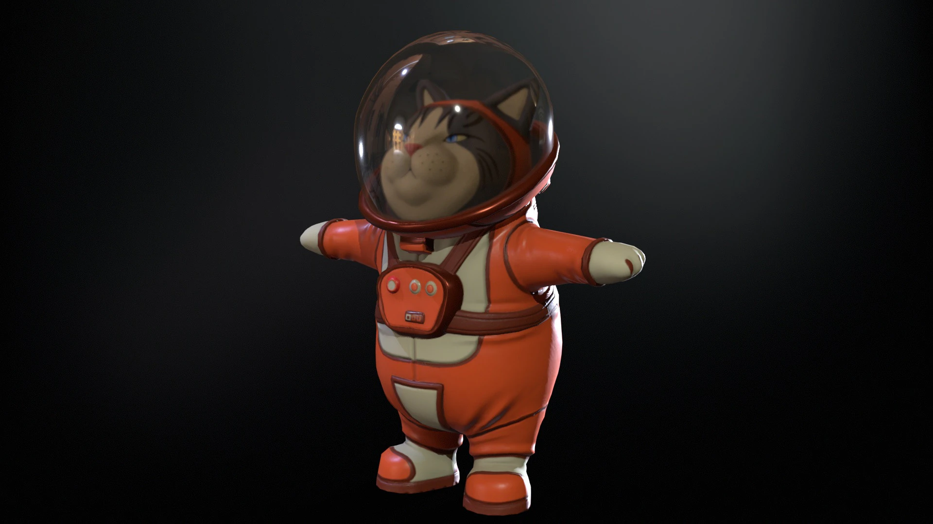 Astronaut 3D Model .c4d .max .obj .3ds .fbx .stl .blend 