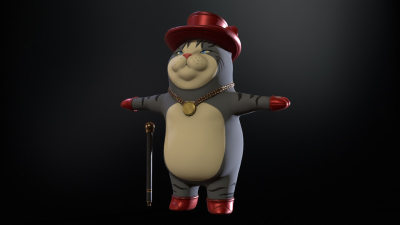 In Hat 3D Modell .c4d .max .obj .3ds .fbx .stl .blend 