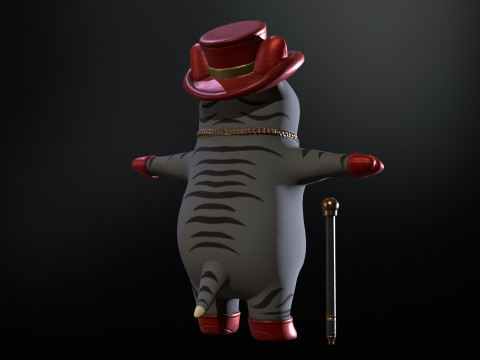 In Hat 3D Modell