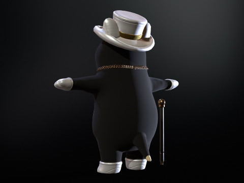 In Hat 3D Modell
