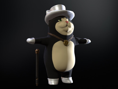 In Hat 3D Modell