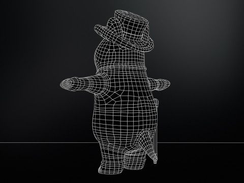 In Hat 3D Modell