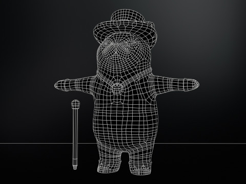 In Hat 3D Modell