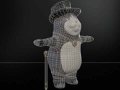 In Hat 3D Modell