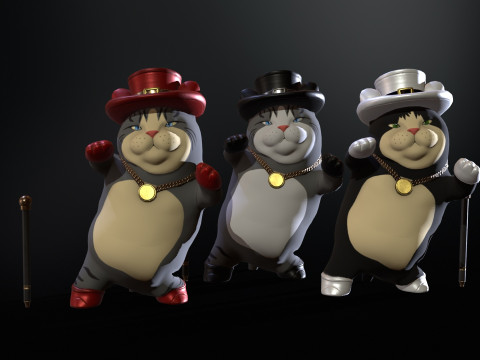 In Hat 3D Modell