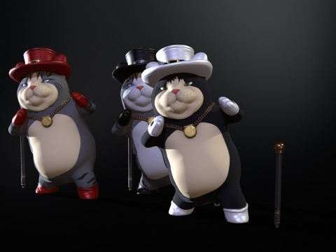 In Hat 3D Modell