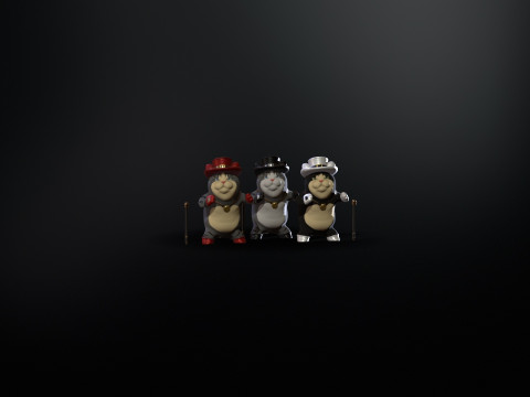 In Hat 3D Modell