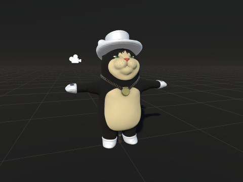 In Hat 3D Modell
