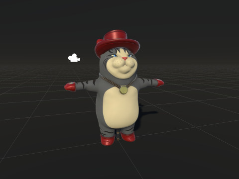 In Hat 3D Modell