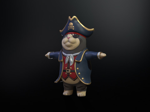 समुद्री डाकू 3D मॉडल