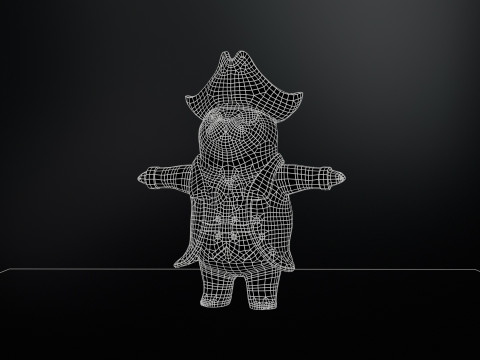 समुद्री डाकू 3D मॉडल