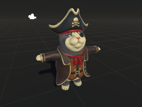 समुद्री डाकू 3D मॉडल