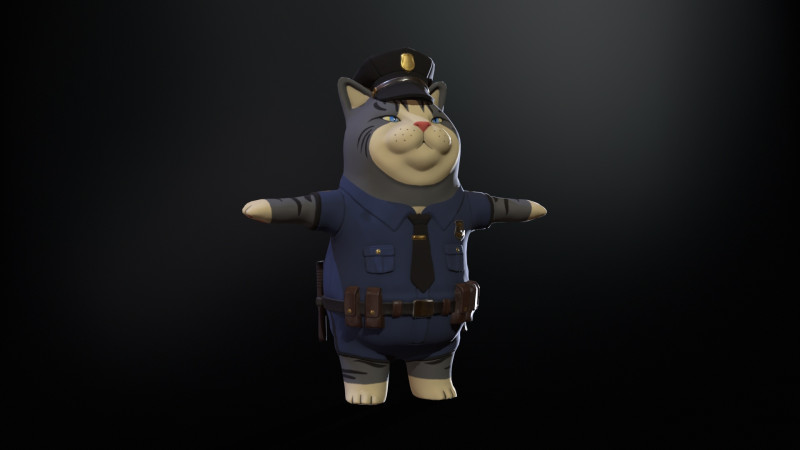 Cop 3D 모델 .c4d .max .obj .3ds .fbx .stl .blend