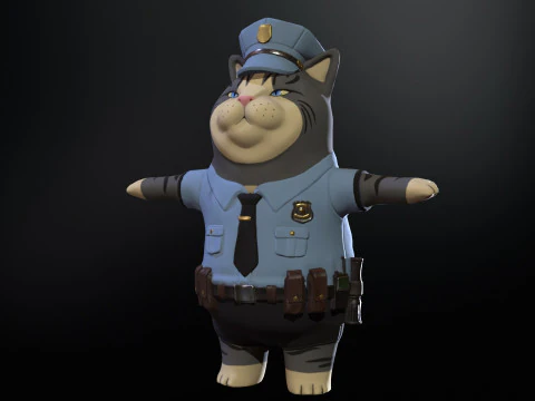 Cop 3D Model