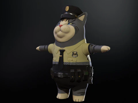 Cop 3D Model