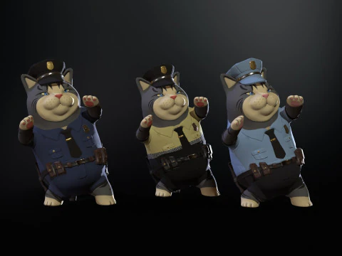 Cop 3D Model