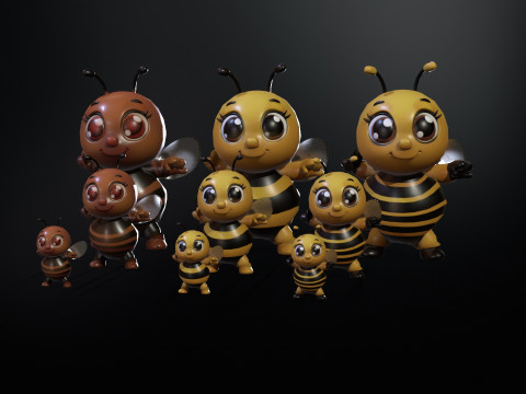 HoneyBee 3D Model