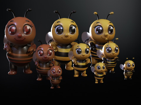 HoneyBee 3D Model