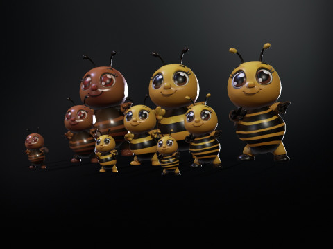 HoneyBee 3D Model