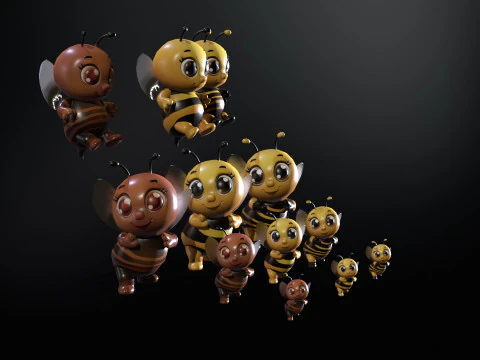 HoneyBee 3D Model