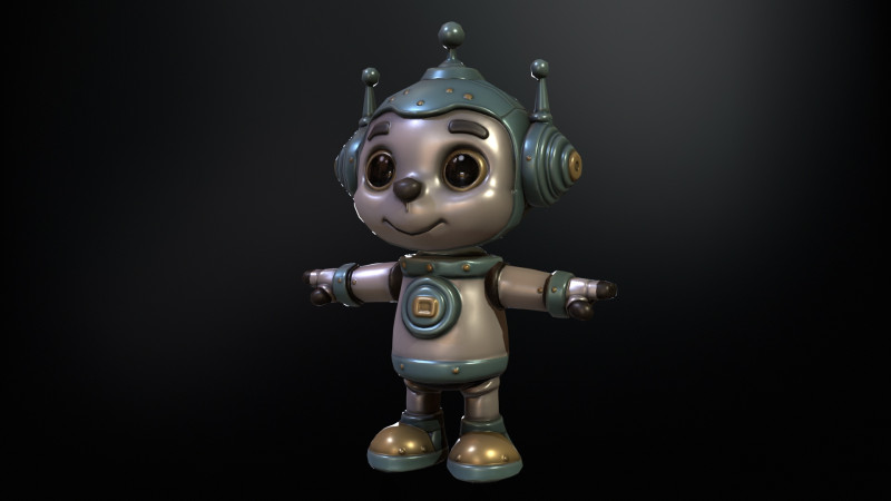 Minirobotic 2 Modelo 3D .c4d .max .obj .3ds .fbx .stl .blend