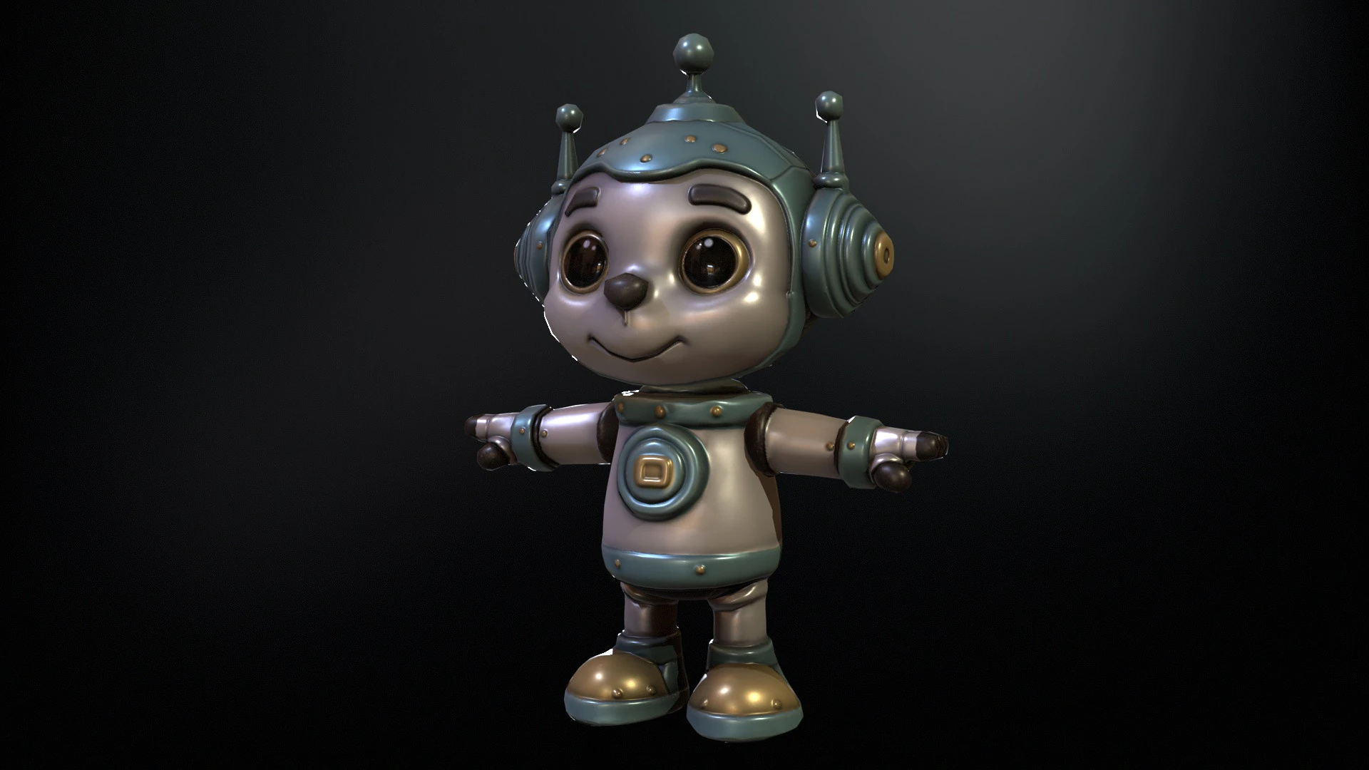 Minirobotic 2 3D Model .c4d .max .obj .3ds .fbx .stl .blend 