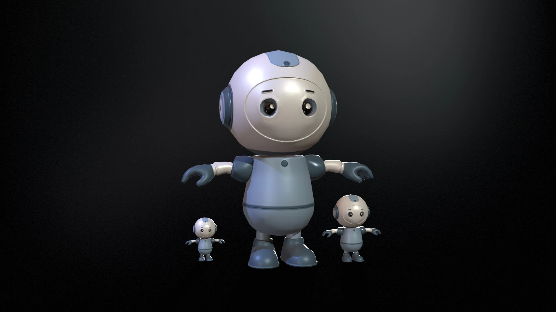 Minirobotic 4 3D Model .c4d .max .obj .3ds .fbx .stl .blend 