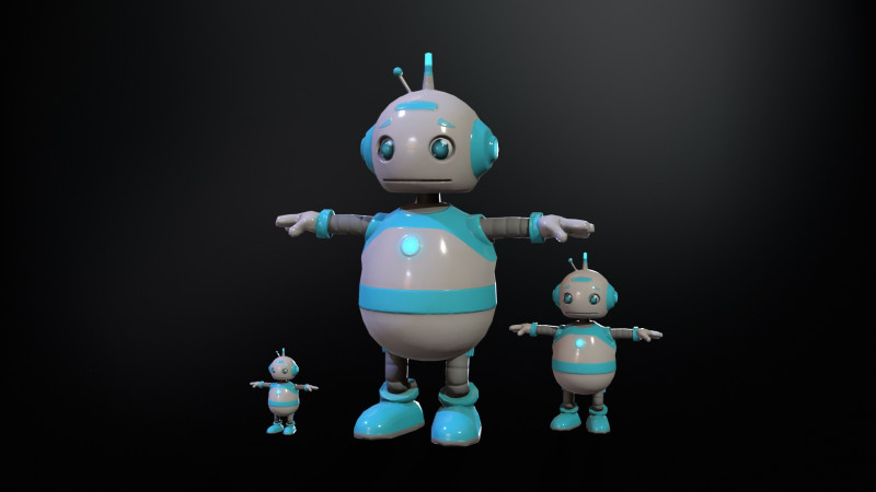 Minirobotic 5 Modelo 3D .c4d .max .obj .3ds .fbx .stl .blend