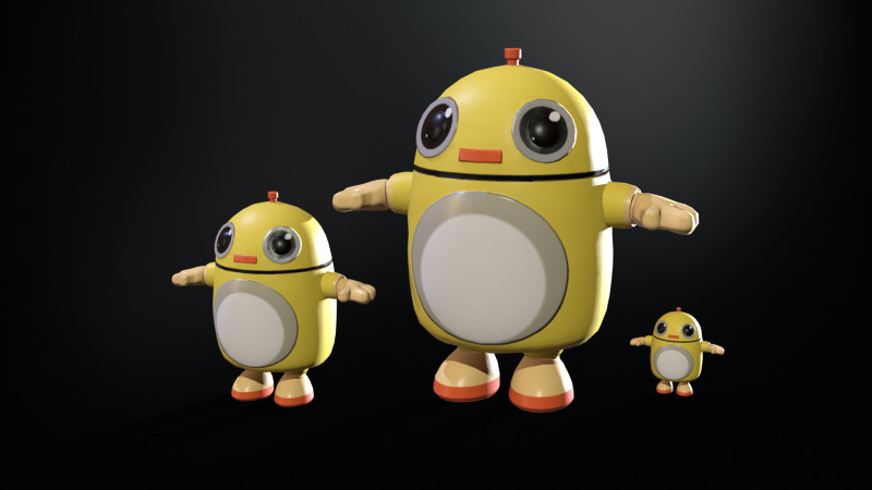 Robot1 3D Model .c4d .max .obj .3ds .fbx .stl .blend