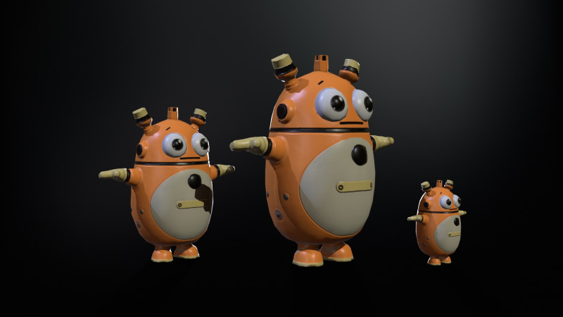Robot4 3D Model .c4d .max .obj .3ds .fbx .stl .blend