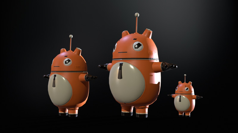 Robot5 3D Modell .c4d .max .obj .3ds .fbx .stl .blend 