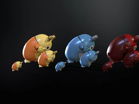 机器人7 3D 模型