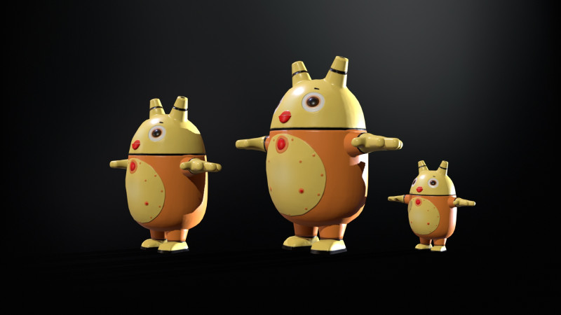 Robot7 3D Model .c4d .max .obj .3ds .fbx .stl .blend 