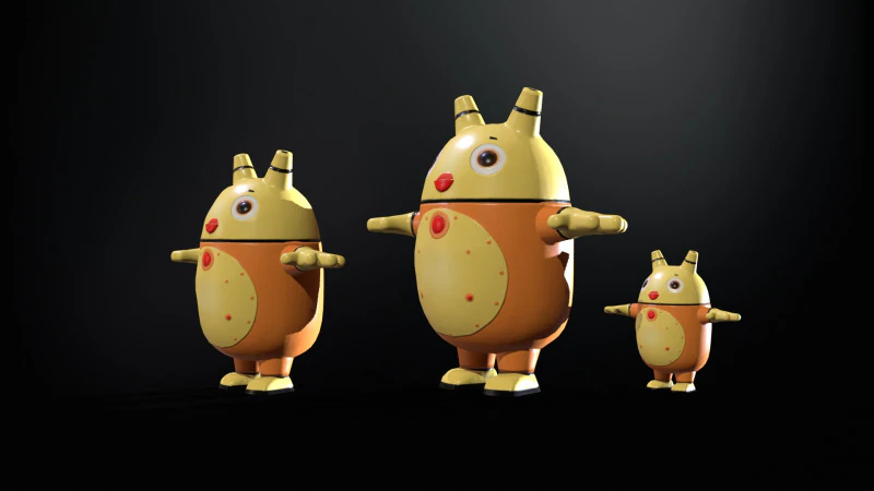 机器人7 3D 模型 .c4d .max .obj .3ds .fbx .stl .blend 