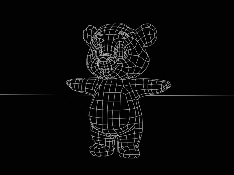 PandaLow Model 3D
