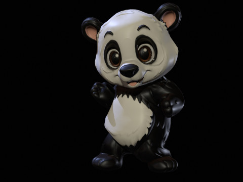 PandaLow Model 3D
